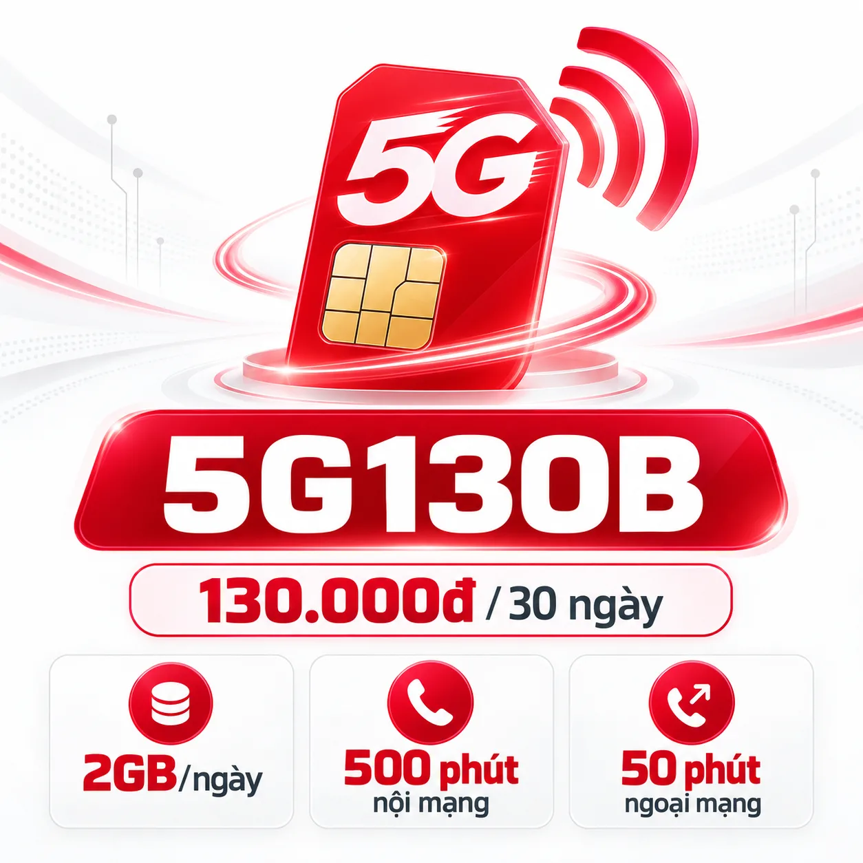 Ảnh thông tin gói 5G130B