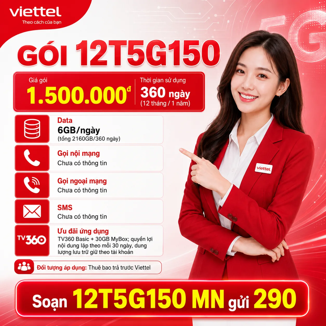 Ảnh thông tin gói 12T5G150