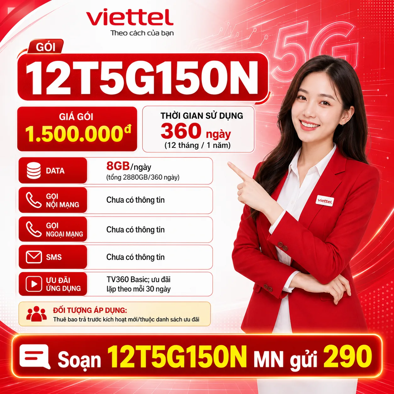Ảnh thông tin gói 12T5G150N