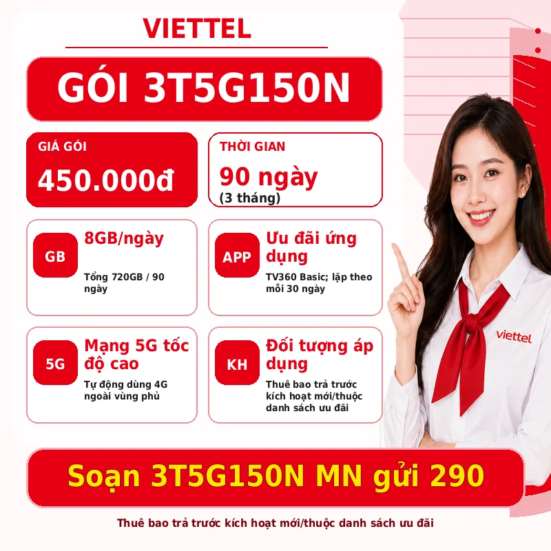 Ảnh thông tin gói 3T5G150N