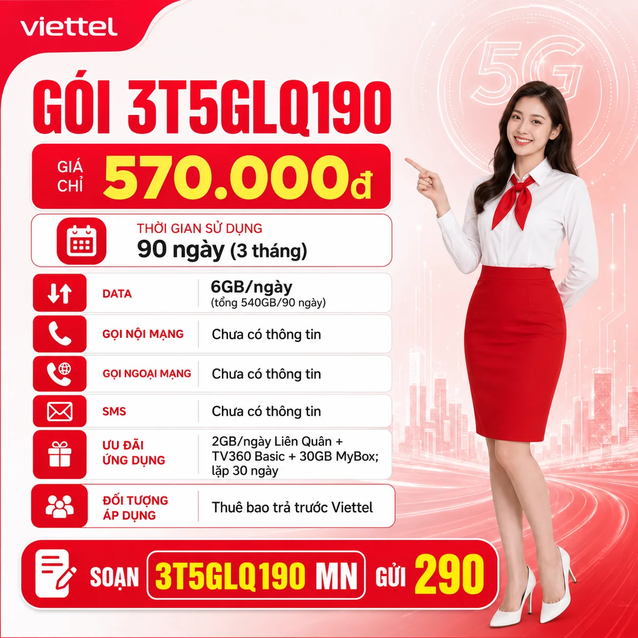 Ảnh thông tin gói 3T5GLQ190