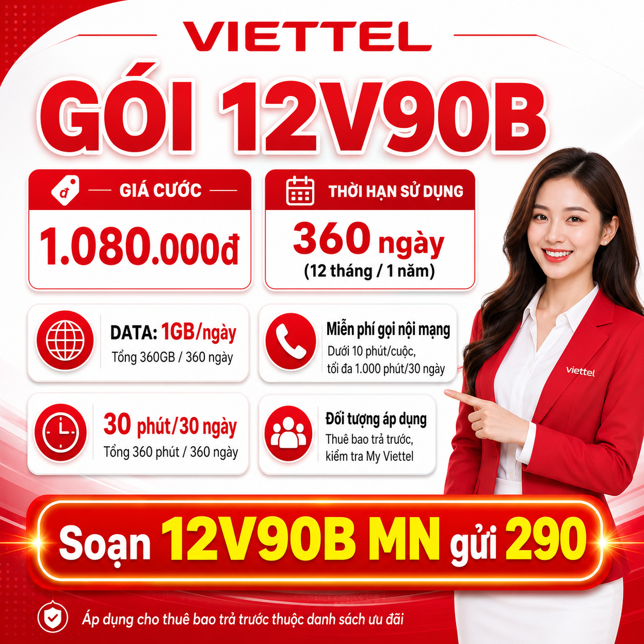 Hướng dẫn chi tiết kiểm tra ưu đãi gọi nội ngoại mạng trong gói Viettel 3V150B