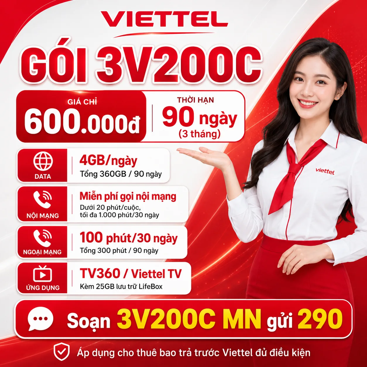 Ảnh thông tin gói 3V200C