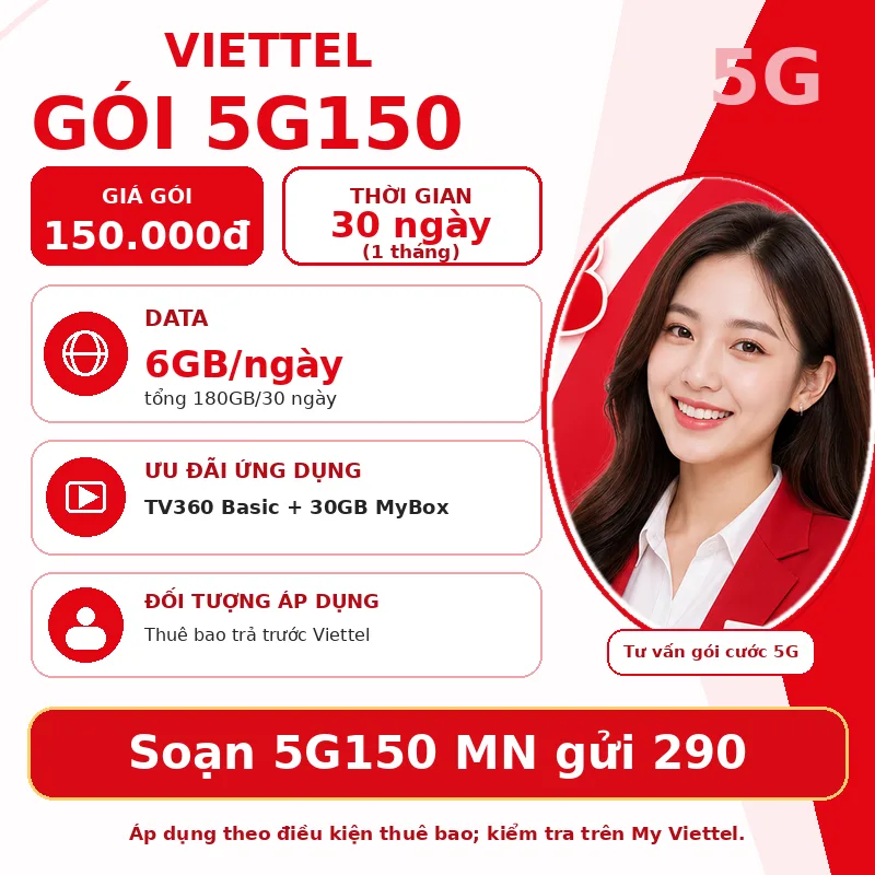Ảnh thông tin gói 5G150