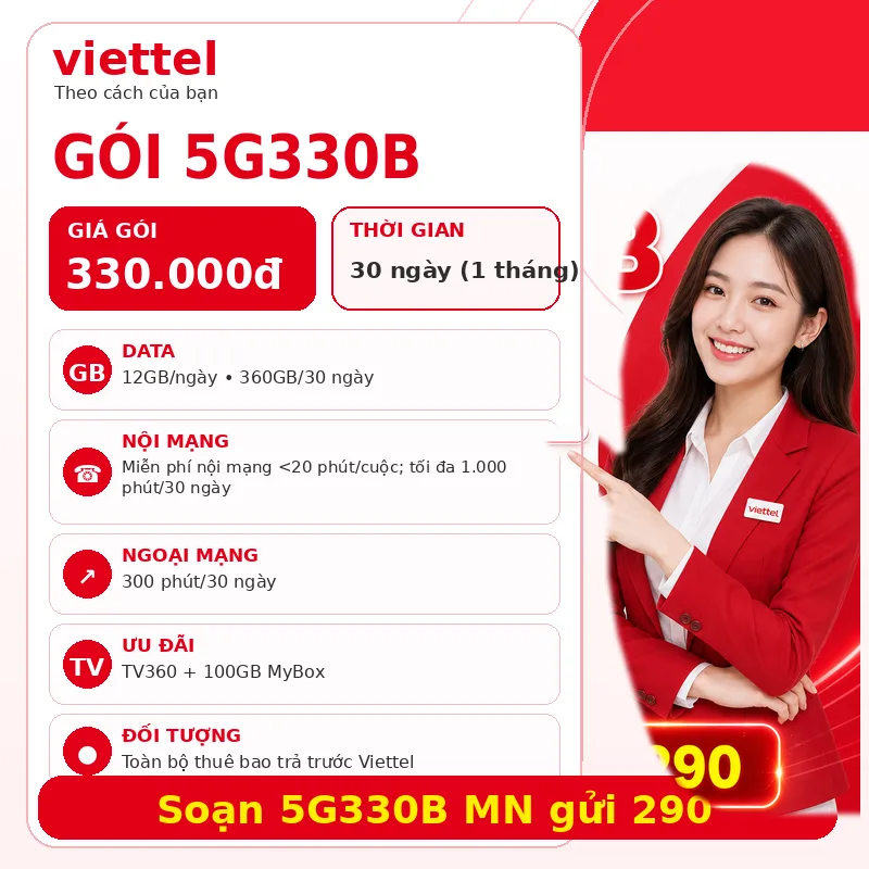 Ảnh thông tin gói 5G330B