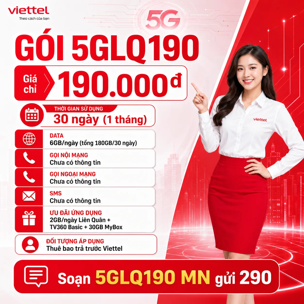 Ảnh thông tin gói 5GLQ190