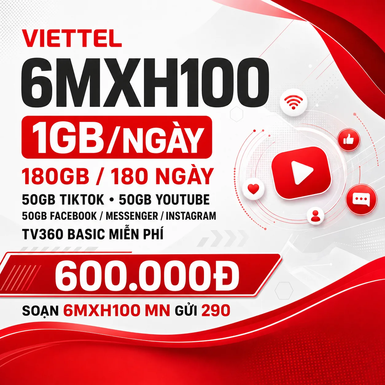 Ảnh thông tin gói 6MXH100