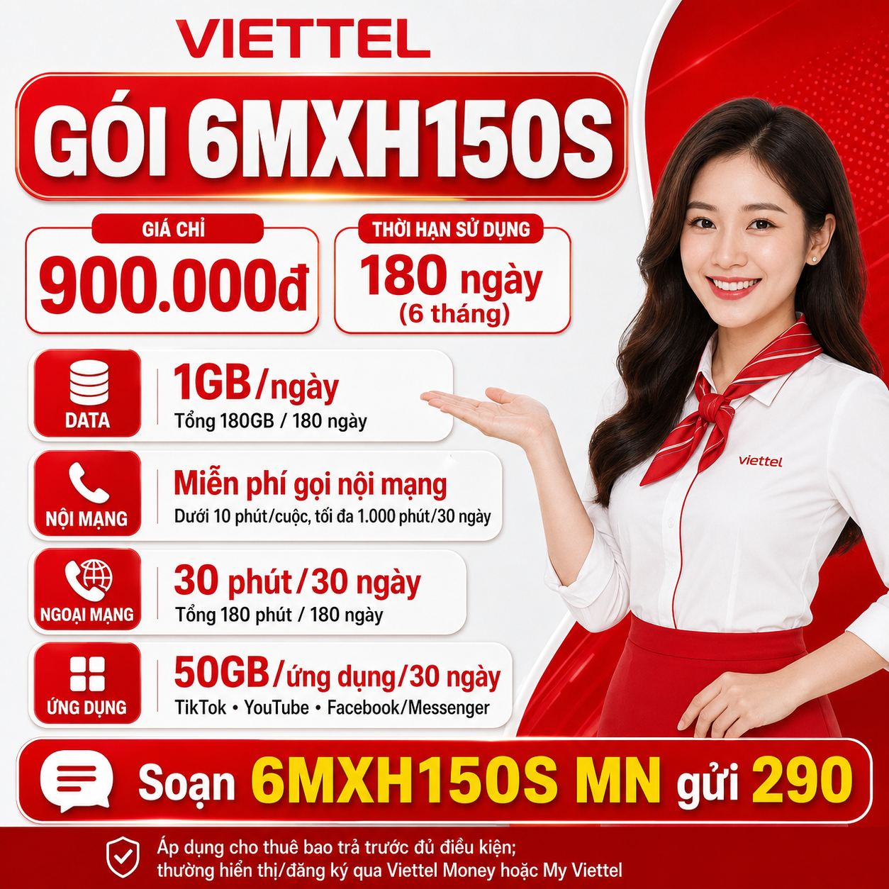 Lợi ích thực tế của ưu đãi gọi nội mạng dưới 10 phút trong gói Viettel 6MXH150S