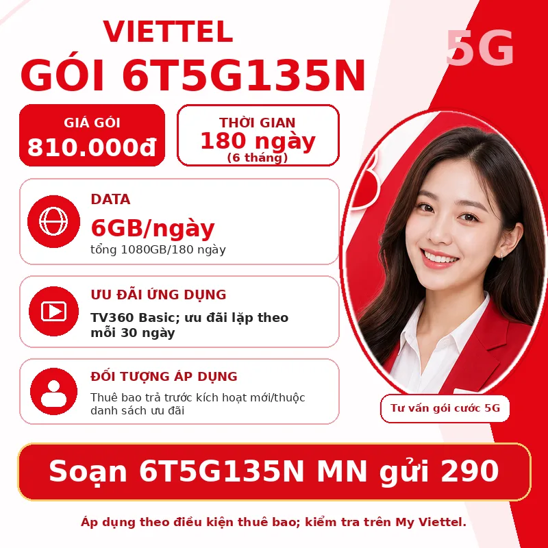 Ảnh thông tin gói 6T5G135N
