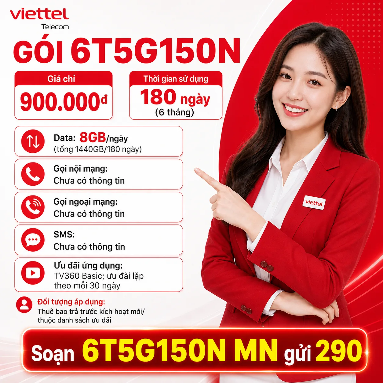 Ảnh thông tin gói 6T5G150N