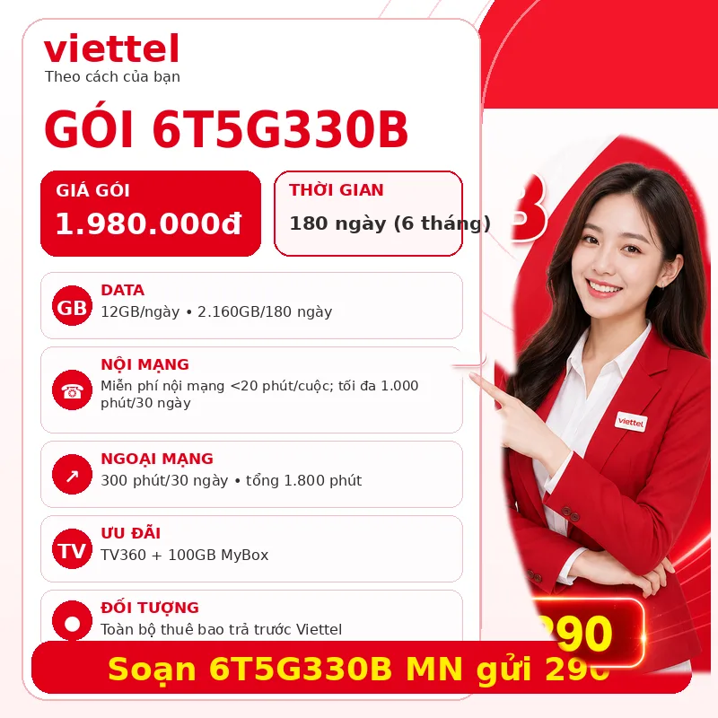 Ảnh thông tin gói 6T5G330B
