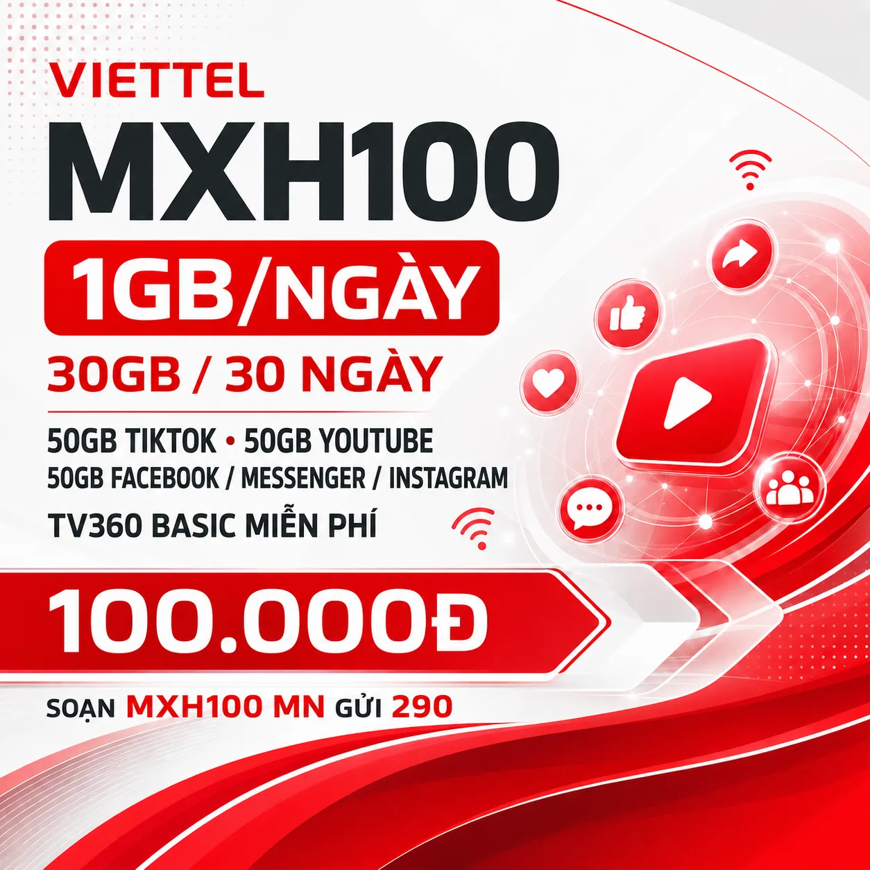 Ảnh thông tin gói MXH100