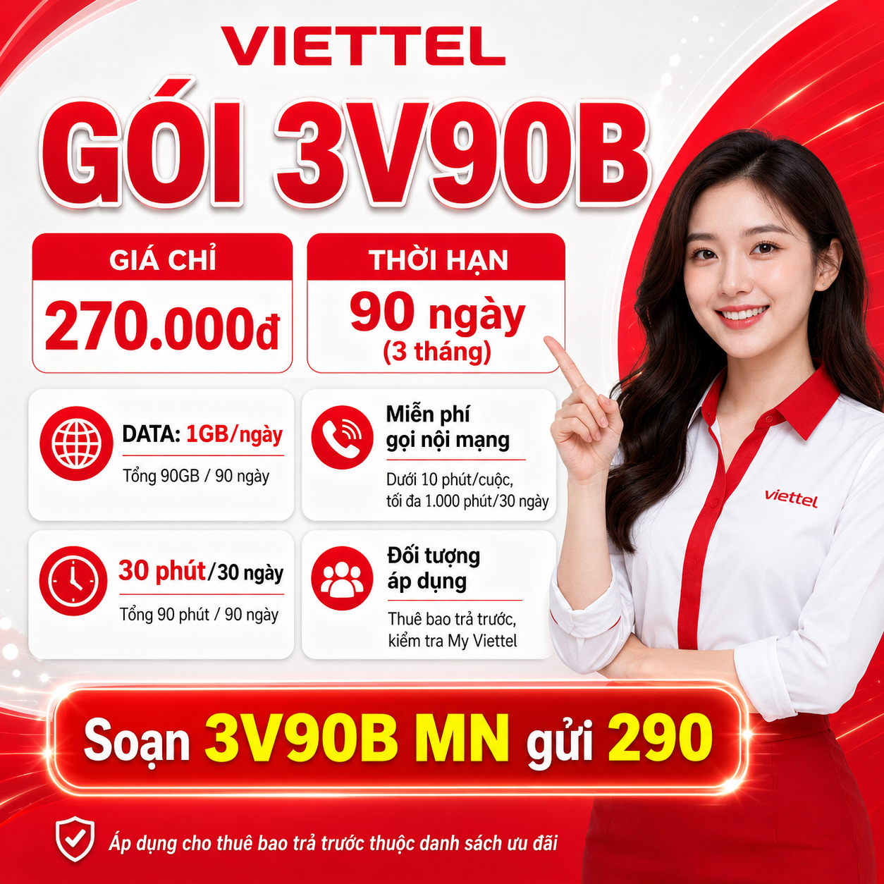 Tư vấn cách kiểm soát chi phí gọi ngoại mạng khi dùng gói Viettel V120B