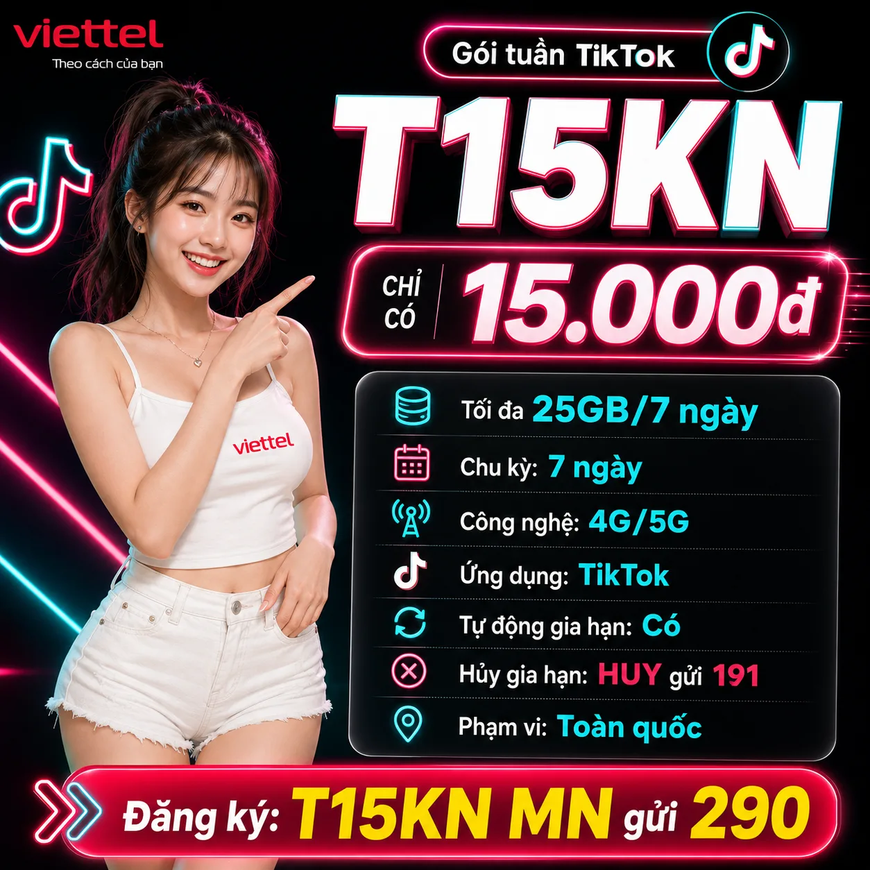 Ảnh thông tin gói T15KN