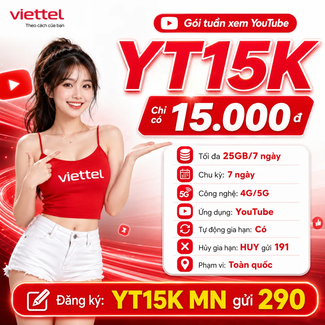 Ảnh thông tin gói YT15K